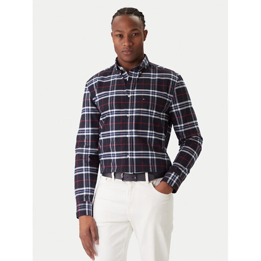 Tommy Hilfiger Koszula MW0MW40894 Granatowy Regular Fit ze sklepu MODIVO w kategorii Koszule męskie - zdjęcie 187393133