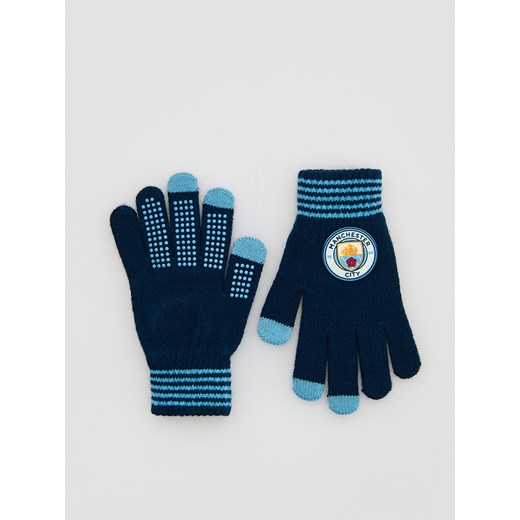 Reserved - Rękawiczki Manchester City - granatowy ze sklepu Reserved w kategorii Rękawiczki dziecięce - zdjęcie 187393643