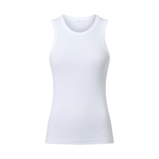 Opus Top damski - Ilesso Kobiety Bawełna écru jednolity ze sklepu vangraaf w kategorii Bluzki damskie - zdjęcie 187393672