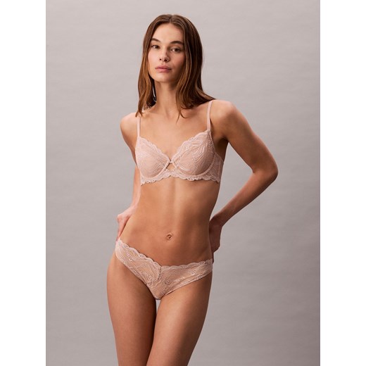 Calvin Klein Majtki Kobiety Sztuczne włókno beżowy jednolity ze sklepu vangraaf w kategorii Majtki damskie - zdjęcie 187393681