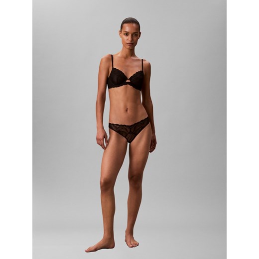 Calvin Klein Majtki Kobiety Sztuczne włókno czarny jednolity ze sklepu vangraaf w kategorii Majtki damskie - zdjęcie 187393693