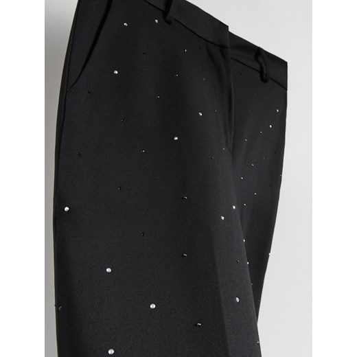 Reserved - Spodnie ze strasem - czarny Reserved XL Reserved