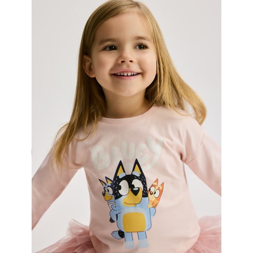 Reserved - Koszulka Bluey - pastelowy róż Reserved 80 (9-12 m.) Reserved