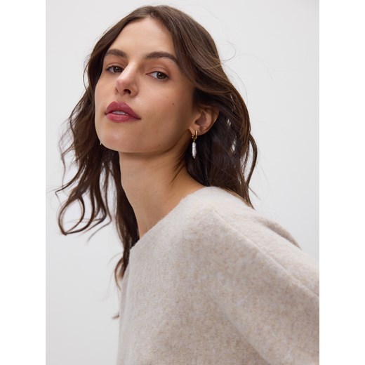 Reserved - Kolczyki z naturalną perłą - biały ze sklepu Reserved w kategorii Kolczyki - zdjęcie 187395320