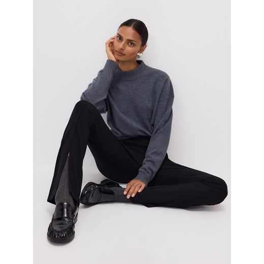 Reserved - Legginsy z rozcięciami - czarny ze sklepu Reserved w kategorii Spodnie damskie - zdjęcie 187395353