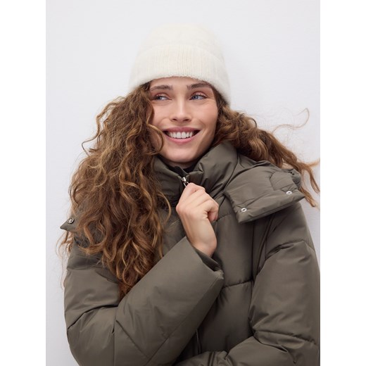 Reserved - Czapka z wełną alpaki - złamana biel ze sklepu Reserved w kategorii Czapki zimowe damskie - zdjęcie 187395440