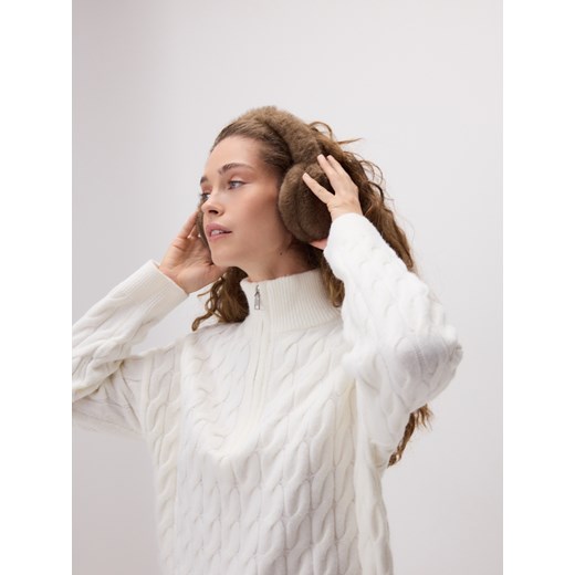 Reserved - Nauszniki ze sztucznego futerka - brązowy ze sklepu Reserved w kategorii Nauszniki damskie - zdjęcie 187395561