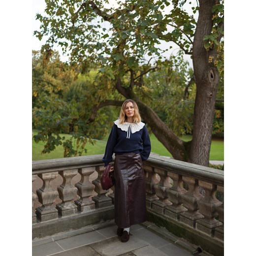 Reserved - Torebka hobo - mahoniowy ze sklepu Reserved w kategorii Torebki bagietki - zdjęcie 187395583