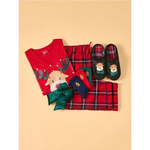 Sinsay - Dwuczęściowa piżama z motywem świątecznym - wielobarwny ze sklepu Sinsay w kategorii Piżamy męskie - zdjęcie 187396791