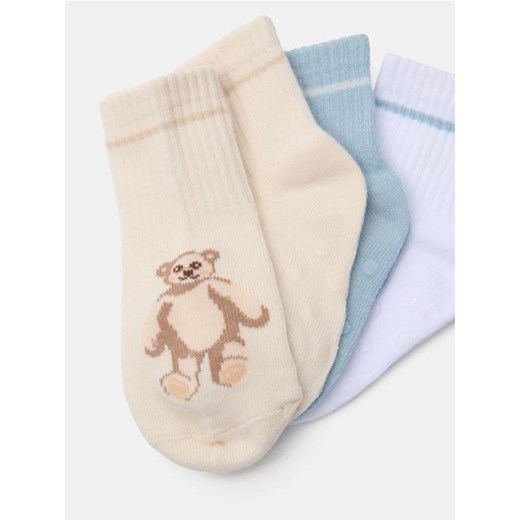 Sinsay - Prążkowane skarpetki 3 pack - wielobarwny ze sklepu Sinsay w kategorii Skarpetki dziecięce - zdjęcie 187396792
