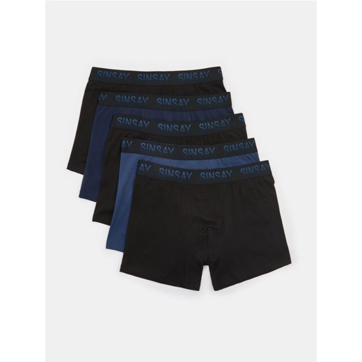 Sinsay - Bokserki Long 5 pack - granatowy ze sklepu Sinsay w kategorii Majtki męskie - zdjęcie 187396804
