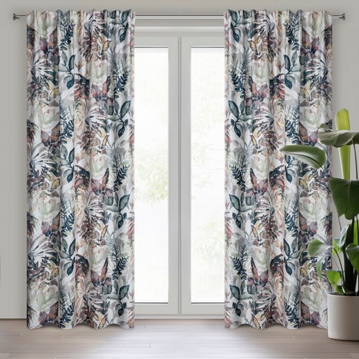 ZASŁONA GOTOWA LILIA NA TAŚMIE 140 X 270 CM BIAŁY ze sklepu lenaodniemowlakadoszkolniaka.pl w kategorii Zasłony - zdjęcie 187397550