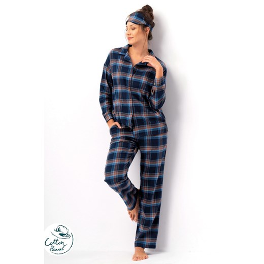 Piżama LNS 431 rozpinana ze sklepu lenaodniemowlakadoszkolniaka.pl w kategorii Piżamy damskie - zdjęcie 187397564