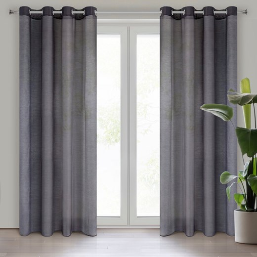 FIRANA GOTOWA REBECCA 140 X 250 CM CIEMNOFIOLETOWY ze sklepu lenaodniemowlakadoszkolniaka.pl w kategorii Firany - zdjęcie 187398403