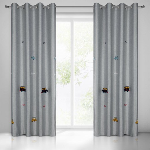 ZASŁONA GOTOWA ALVIN 140 X 250 CM SREBRNY ze sklepu lenaodniemowlakadoszkolniaka.pl w kategorii Zasłony - zdjęcie 187399582