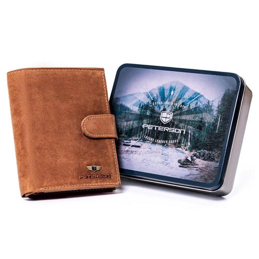 Portfel męski skórzany skóra naturalna Peterson ze sklepu lenaodniemowlakadoszkolniaka.pl w kategorii Portfele męskie - zdjęcie 187399690
