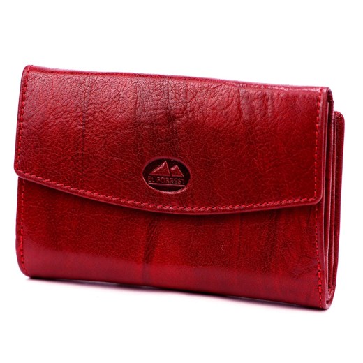 El Forrest portfel skóra naturalna czerwony 17 - kobieta ze sklepu lenaodniemowlakadoszkolniaka.pl w kategorii Portfele damskie - zdjęcie 187400902