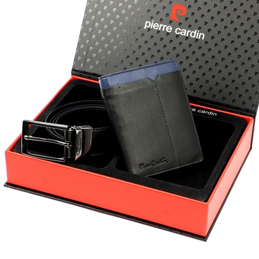 Zestaw na prezent dla mężczyzny portfel i pasek męski skórzany Pierre Cardin ze sklepu lenaodniemowlakadoszkolniaka.pl w kategorii Paski męskie - zdjęcie 187400994