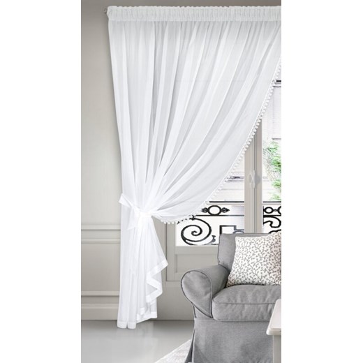 FIRANA GOTOWA DEK 360 X 250 CM BIAŁY ze sklepu lenaodniemowlakadoszkolniaka.pl w kategorii Firany - zdjęcie 187401871