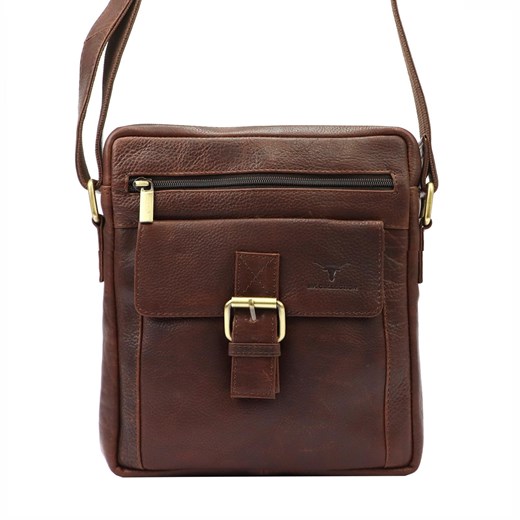 Torba saszetka listonoszka męska na ramię skórzana skóra naturalna Money Kepper ze sklepu lenaodniemowlakadoszkolniaka.pl w kategorii Torby męskie - zdjęcie 187402620