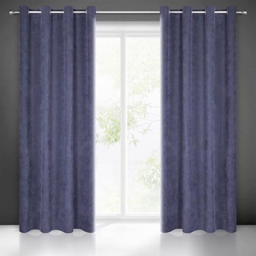 ZASŁONA GOTOWA JULIE 140 X 250 CM GRANATOWY ze sklepu lenaodniemowlakadoszkolniaka.pl w kategorii Zasłony - zdjęcie 187405571