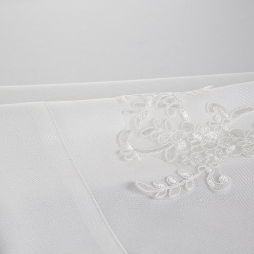 OBRUS BARI 40 X 140 CM BIAŁY Eurofirany uniwersalny lenaodniemowlakadoszkolniaka.pl