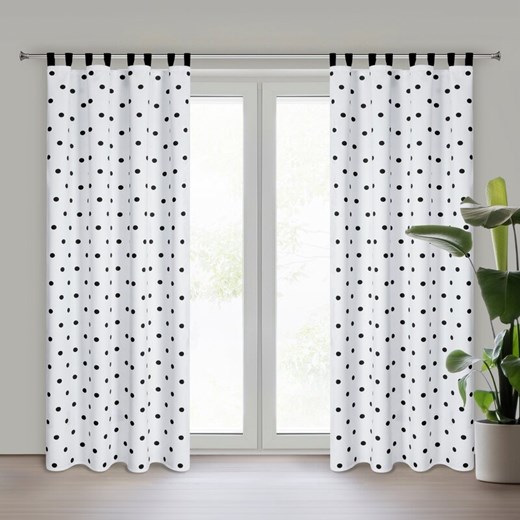 ZASŁONA GOTOWA BUSA NA SZELKACH 140 X 270 CM BIAŁY ze sklepu lenaodniemowlakadoszkolniaka.pl w kategorii Zasłony - zdjęcie 187407204