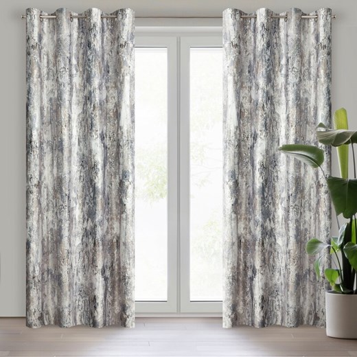 ZASŁONA GOTOWA MALIA 140 X 250 CM STALOWY ze sklepu lenaodniemowlakadoszkolniaka.pl w kategorii Zasłony - zdjęcie 187407523