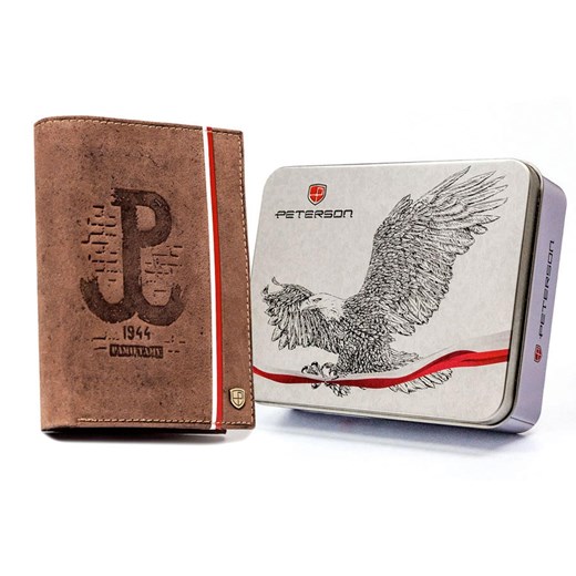 Portfel męski skórzany skóra naturalna Peterson ze sklepu lenaodniemowlakadoszkolniaka.pl w kategorii Portfele męskie - zdjęcie 187407761