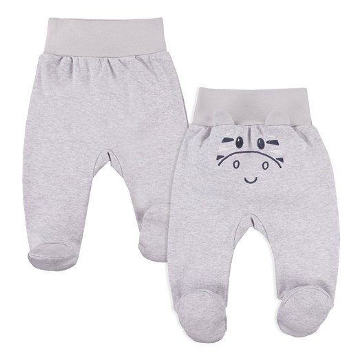 Półśpiochy niemowlęce wcześniak wyprawka Eevi Baby love szare ze sklepu lenaodniemowlakadoszkolniaka.pl w kategorii Spodnie i półśpiochy - zdjęcie 187407893