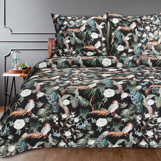 KOMPLET POŚCIELI W PUDEŁKU GIFT2 220 X 200 CM CZARNY ze sklepu lenaodniemowlakadoszkolniaka.pl w kategorii Pościele - zdjęcie 187408123