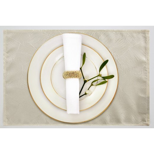 OBRUS ISLA 30 X 40 CM KREMOWY ze sklepu lenaodniemowlakadoszkolniaka.pl w kategorii Obrusy i bieżniki - zdjęcie 187410091