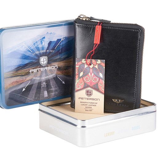 Portfel męski skórzany skóra naturalna Peterson ze sklepu lenaodniemowlakadoszkolniaka.pl w kategorii Portfele męskie - zdjęcie 187410510