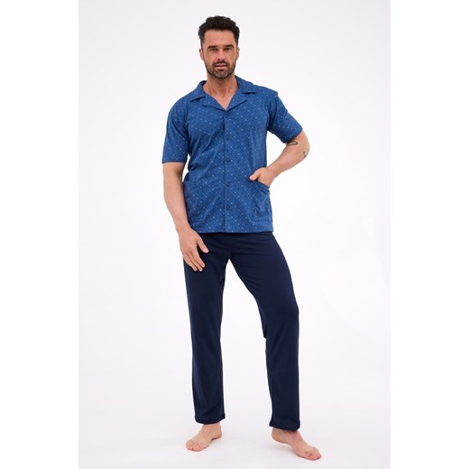 Piżama 318/57 3XL-4XL rozpinana ze sklepu lenaodniemowlakadoszkolniaka.pl w kategorii Piżamy męskie - zdjęcie 187410570