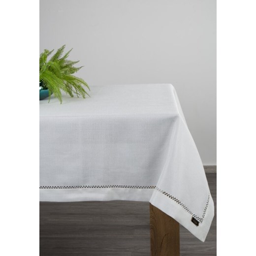 OBRUS EMILY 145 X 280 CM BIAŁY ze sklepu lenaodniemowlakadoszkolniaka.pl w kategorii Obrusy i bieżniki - zdjęcie 187411642