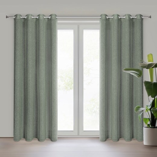 ZASŁONA GOTOWA ANGELICA 140 X 250 CM ZIELONY ze sklepu lenaodniemowlakadoszkolniaka.pl w kategorii Zasłony - zdjęcie 187413573