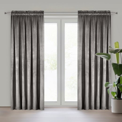 ZASŁONA GOTOWA PIERRE NA TAŚMIE 140 X 300 CM STALOWY ze sklepu lenaodniemowlakadoszkolniaka.pl w kategorii Zasłony - zdjęcie 187414341