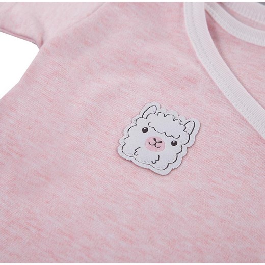 Body z długim rękawem rozpinane niemowlęce dla dziewczynki Eevi Baby love ze sklepu lenaodniemowlakadoszkolniaka.pl w kategorii Body niemowlęce - zdjęcie 187415100