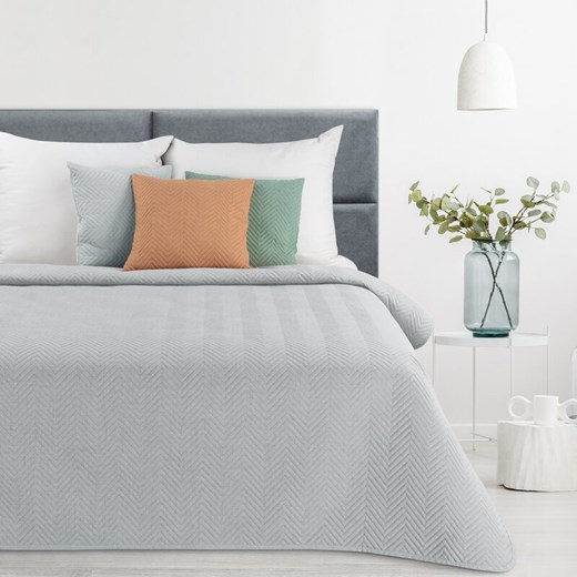 NARZUTA LEN 3 200 X 220 CM SREBRNY ze sklepu lenaodniemowlakadoszkolniaka.pl w kategorii Narzuty i kapy - zdjęcie 187415453