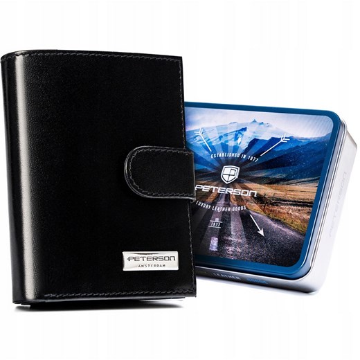 Portfel męski skórzany skóra naturalna Peterson ze sklepu lenaodniemowlakadoszkolniaka.pl w kategorii Portfele męskie - zdjęcie 187417950