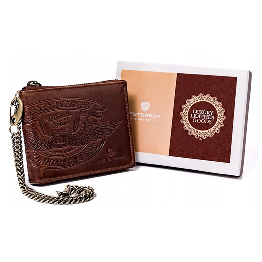 Portfel męski skórzany skóra naturalna Peterson ze sklepu lenaodniemowlakadoszkolniaka.pl w kategorii Portfele męskie - zdjęcie 187417961