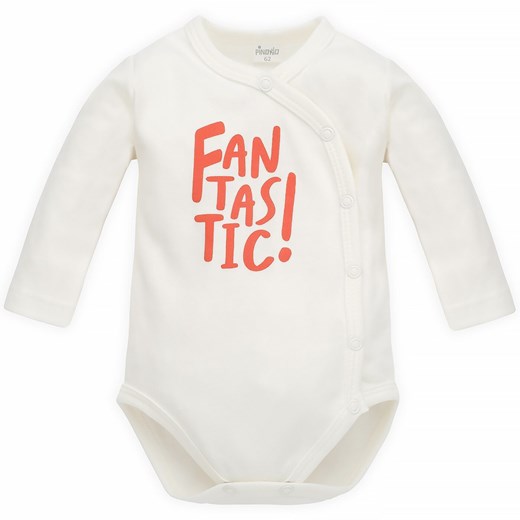 Body z długim rękawem rozpinane chłopięce ecru Orange Filip Pinokio ze sklepu lenaodniemowlakadoszkolniaka.pl w kategorii Body niemowlęce - zdjęcie 187418371