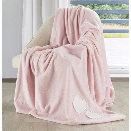 KOC HEART 150 X 200 CM RÓŻOWY ze sklepu lenaodniemowlakadoszkolniaka.pl w kategorii Narzuty i kapy - zdjęcie 187418440