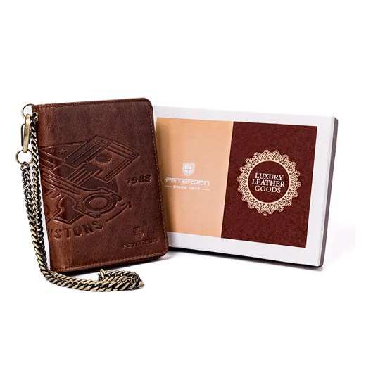 Portfel męski skórzany skóra naturalna Peterson ze sklepu lenaodniemowlakadoszkolniaka.pl w kategorii Portfele męskie - zdjęcie 187419071