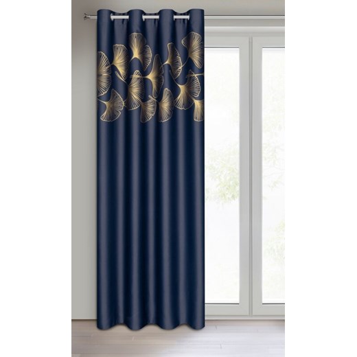 ZASŁONA GOTOWA HARMONY 140 X 250 CM GRANATOWY Eurofirany uniwersalny lenaodniemowlakadoszkolniaka.pl