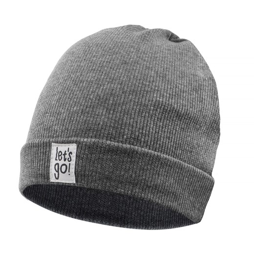 Czapka sci LETS GO szary,melanz40 74/80 ze sklepu lenaodniemowlakadoszkolniaka.pl w kategorii Czapki dziecięce - zdjęcie 187420190