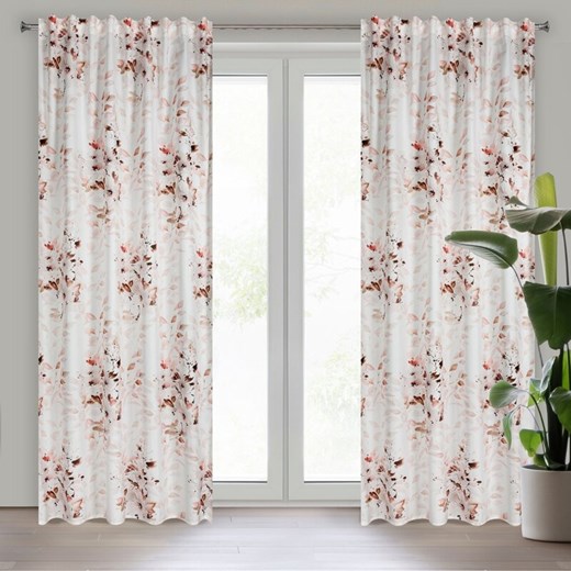 ZASŁONA GOTOWA D91 POWDERY NA TAŚMIE 140 X 270 CM RÓŻOWY ze sklepu lenaodniemowlakadoszkolniaka.pl w kategorii Zasłony - zdjęcie 187423283