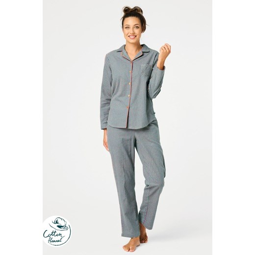 Piżama LNS 429 rozpinana ze sklepu lenaodniemowlakadoszkolniaka.pl w kategorii Piżamy damskie - zdjęcie 187423523