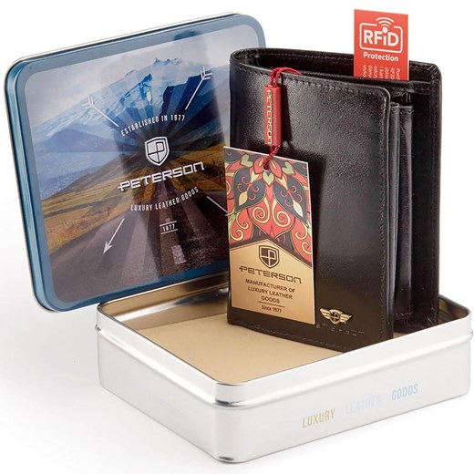 Portfel męski skórzany skóra naturalna Peterson ze sklepu lenaodniemowlakadoszkolniaka.pl w kategorii Portfele męskie - zdjęcie 187424113