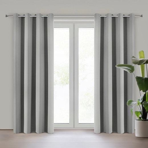 ZASŁONA GOTOWA NERISA 140 X 250 CM SREBRNY ze sklepu lenaodniemowlakadoszkolniaka.pl w kategorii Zasłony - zdjęcie 187424671